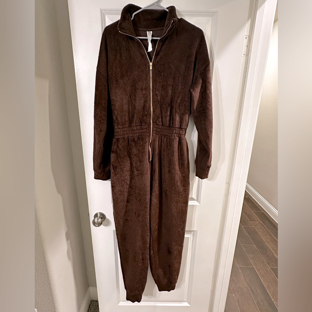 Fabletics Cozy Cord Zip Onesie Jumpsuit